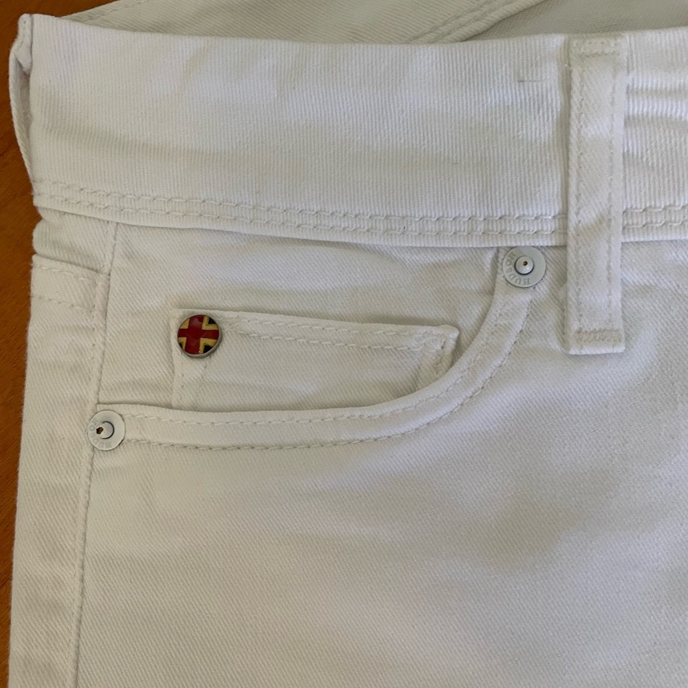 Hudson Ginny Crop Straight White Jeans - Picture 4 of 13